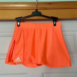 Neon orange Adidas tennis skirt